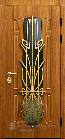 Фото «Дверь с ковкой №9» в Аперелевке