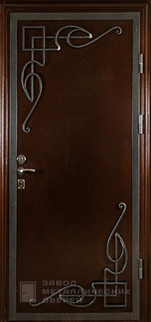 Фото «Дверь с ковкой №2» в Аперелевке