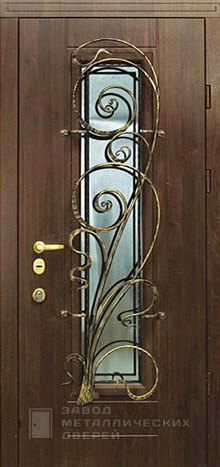 Фото «Дверь с ковкой №17» в Аперелевке