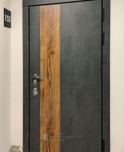 Входная дверь в квартиру с комбинированными панелями МДФ №63