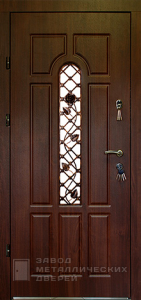 Фото «Дверь с ковкой №10»  в Аперелевке