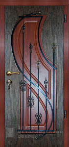 Фото «Дверь с ковкой №8» в Аперелевке