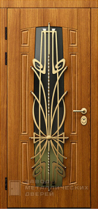 Фото «Дверь с ковкой №9»  в Аперелевке
