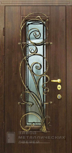 Фото «Дверь с ковкой №17»  в Аперелевке