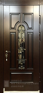 Фото «Дверь с ковкой №16» в Аперелевке