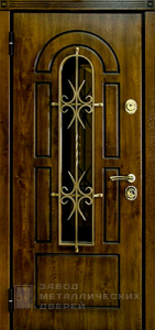 Фото «Дверь с ковкой №11»  в Аперелевке